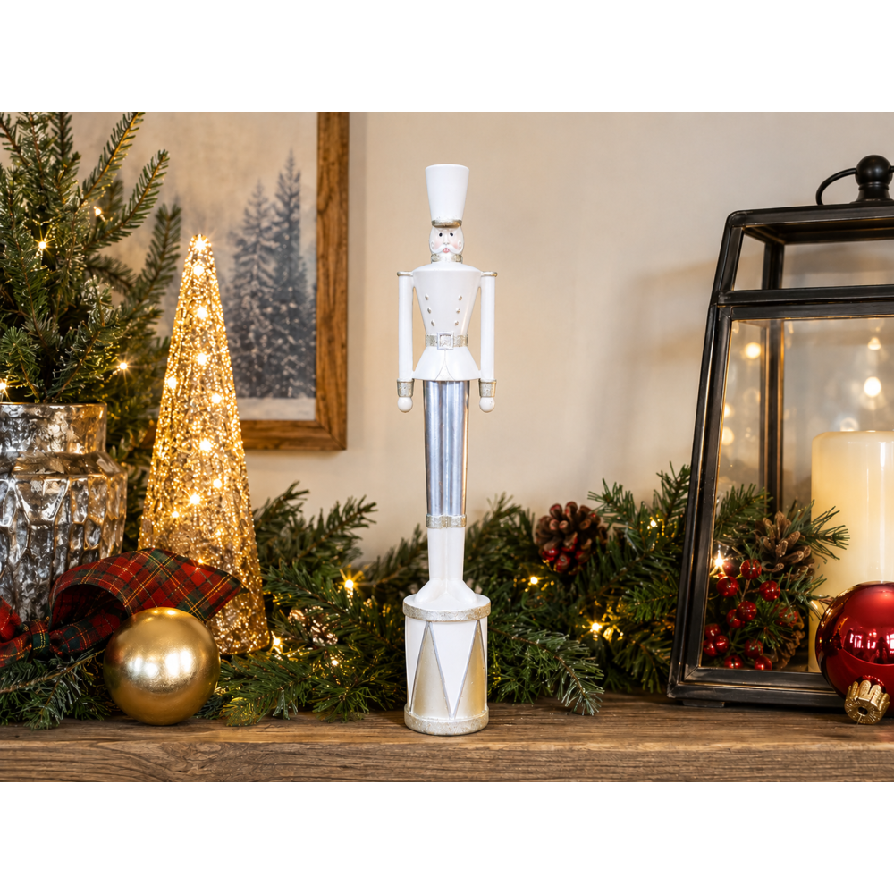 Cream Nutcracker Christmas Soldier