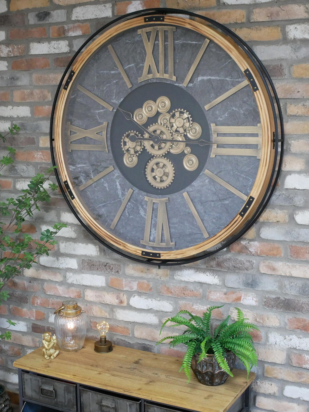 Foundry Grandeur Moving Cog Wall Clock – 112cm — view 4