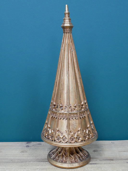 Silver Cone Christmas Tree — view 2