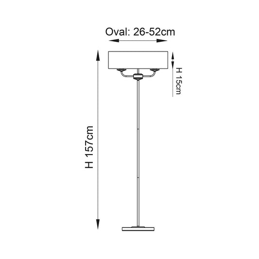 Nixon Floor Lamp – Brass — view 2