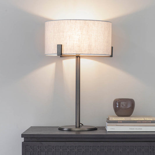 Hayfield Table Lamp – Bronze & Natural — view 2