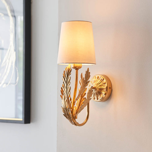 Delphine 1 Wall Light – Gold Leaf — view 2
