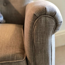 Linen Cosy Chair with Piping 'The Benson'