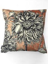 Vanilla Fly Coral Poppy Velvet cushion