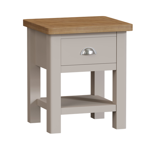 Dove 1 Drawer Lamp Table
