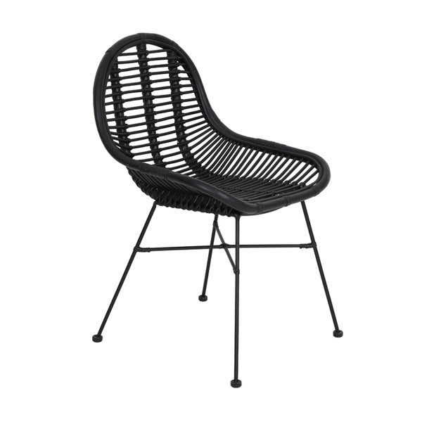 Black Wicker chair Grandad's Shed