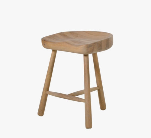Weathered Oak Stool with 3 x legs