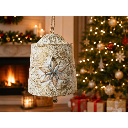 Winter Scene Bell Lantern – Large