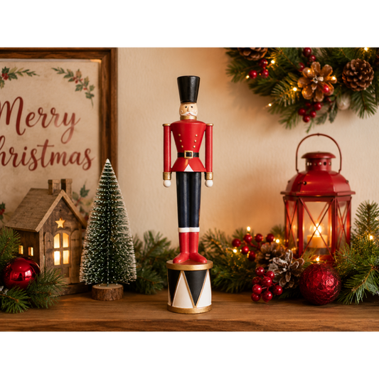 Red Nutcracker Christmas Soldier