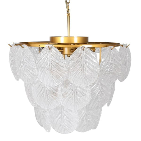 Glass Leaf Chandelier
