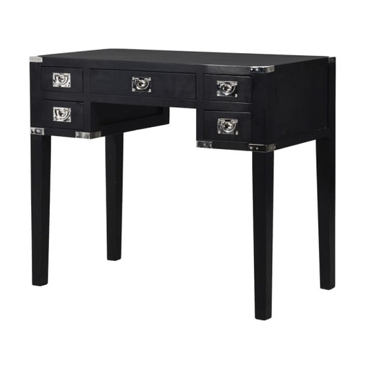 Black Kensington Small Writing Desk