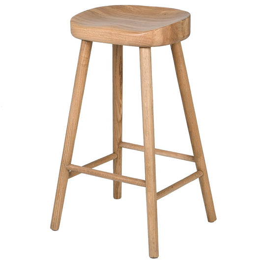 Weathered Oak Bar Stool