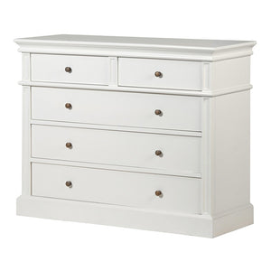 White Fayence 2/3 Chest of Drawers