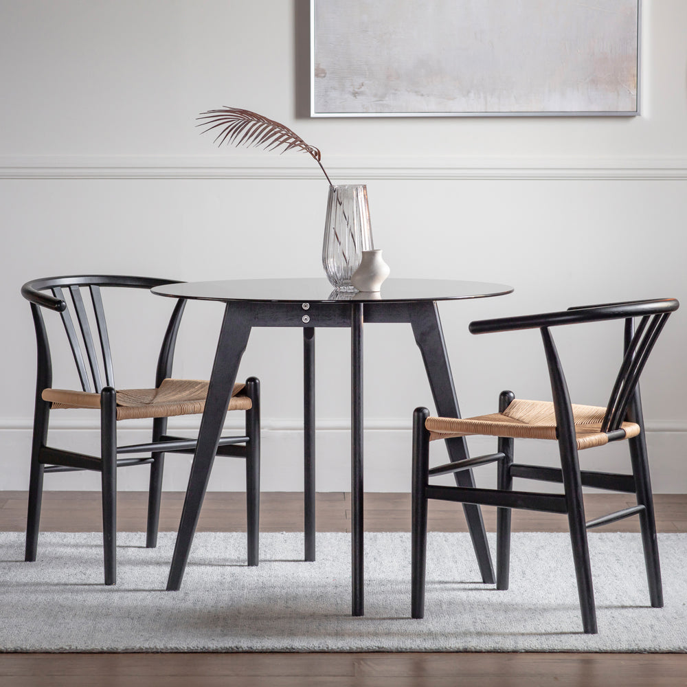 Blair round dining table black second view