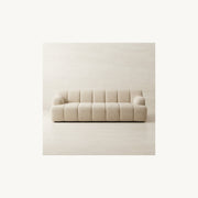 Como three seater sofa Verona Ghost clean front view