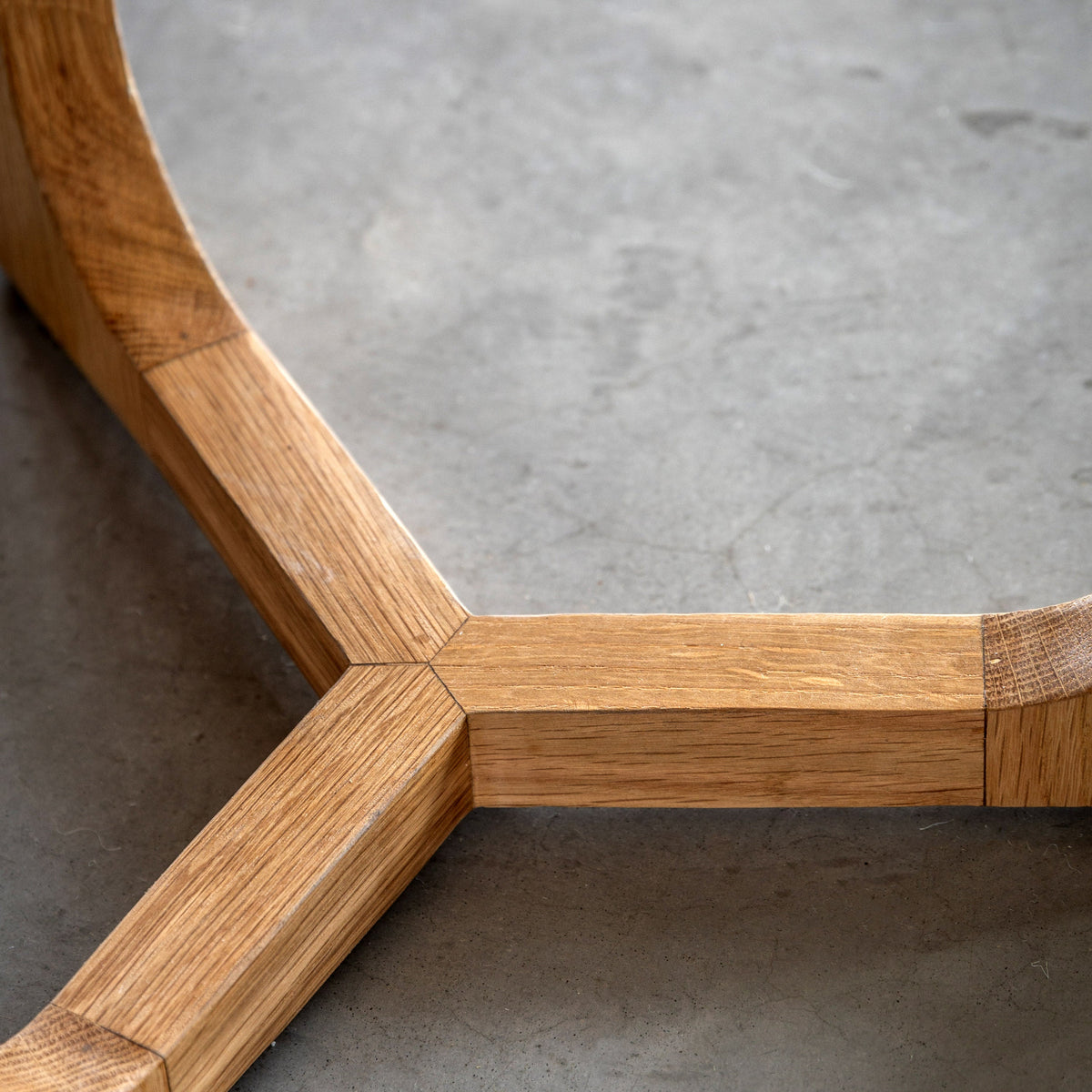 Craft side table natural alternate view