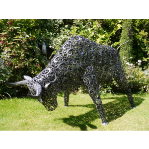 Large bull statue