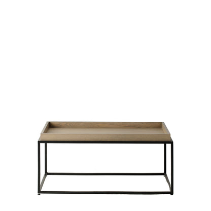 Forden grey tray coffee table front view