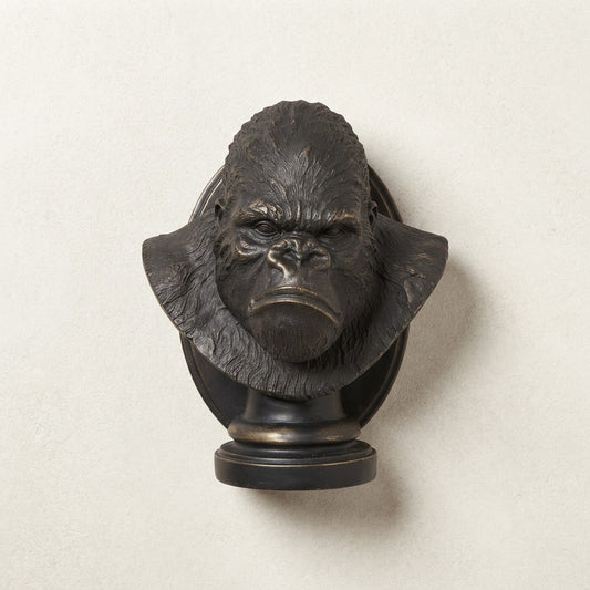 Gorilla Bust Wall Sculpture – 43cm
