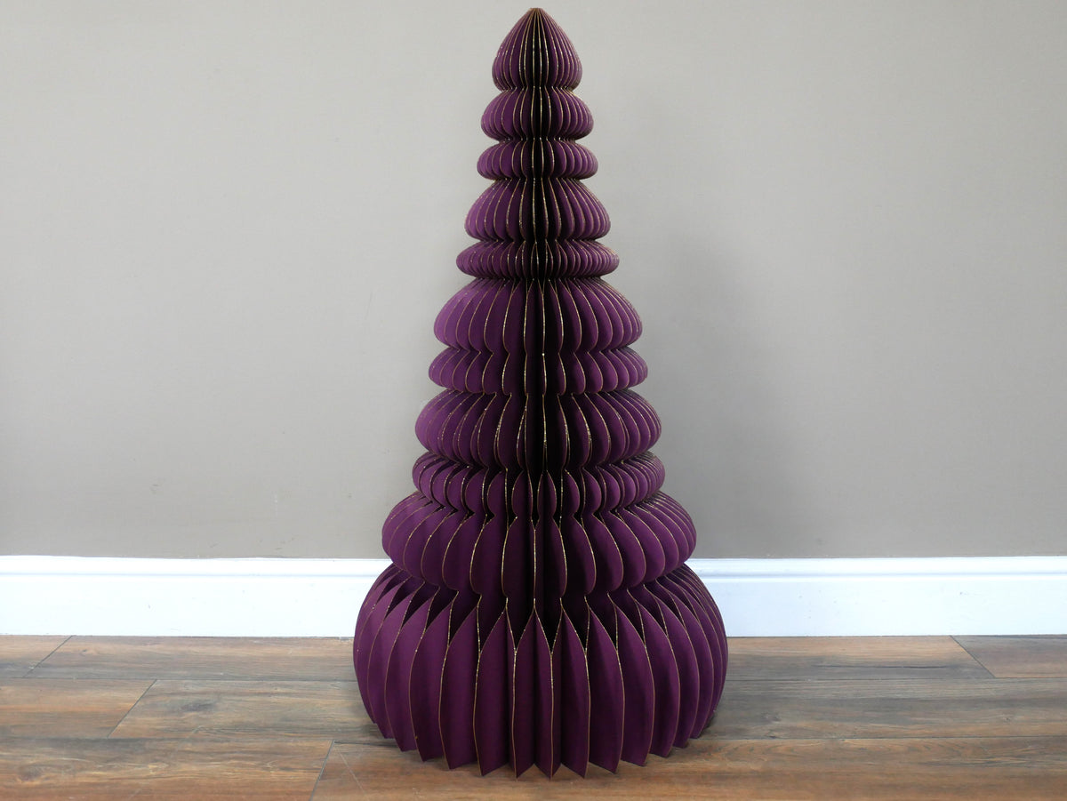Purple Sculptural Christmas Tree – 90cm — view 2