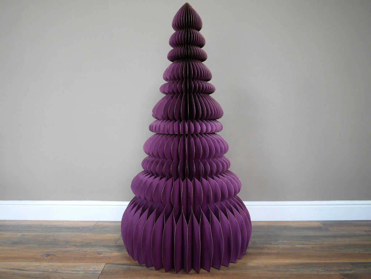 Purple Sculptural Christmas Tree – 120cm — view 1