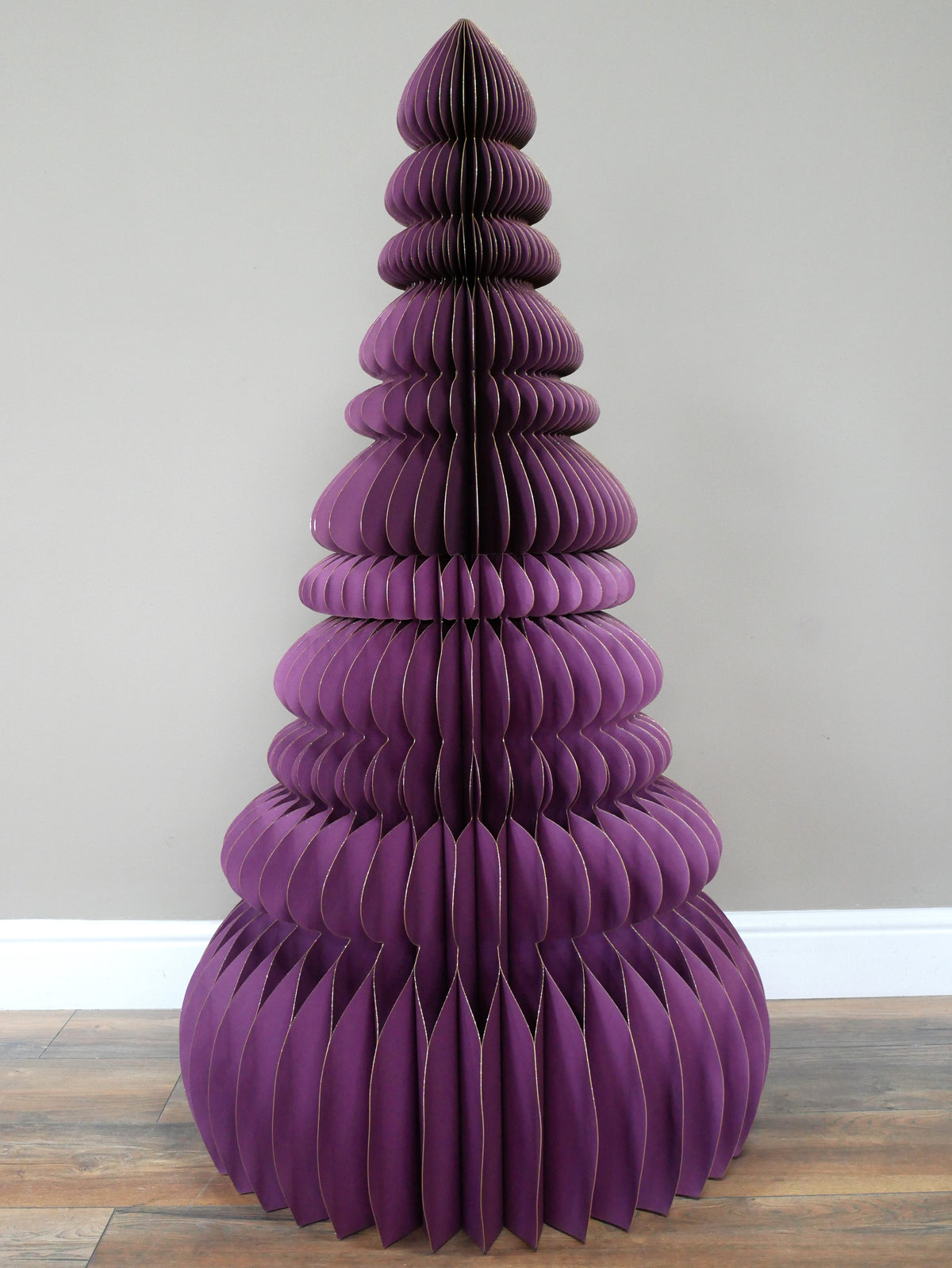 Purple Sculptural Christmas Tree – 120cm — view 2
