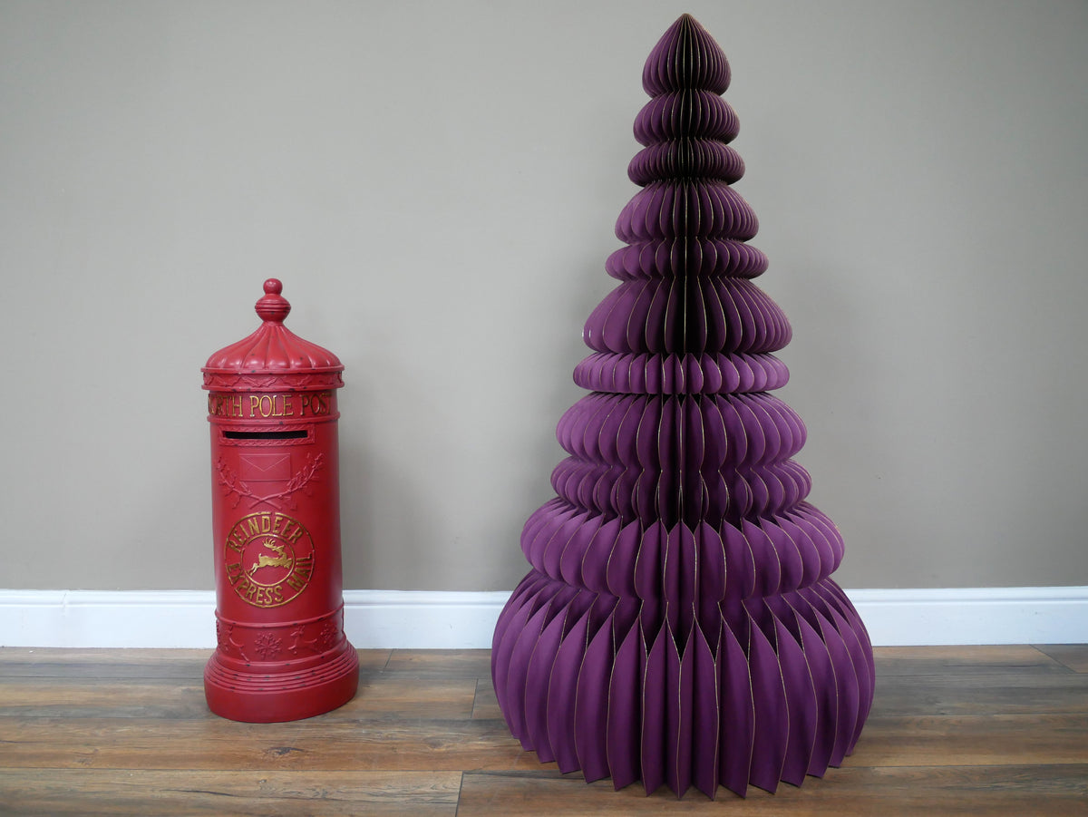 Purple Sculptural Christmas Tree – 120cm — view 3
