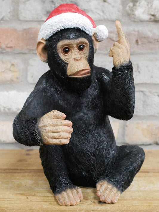 Monkey Wine Bottle Holder – Christmas Edition — view 1