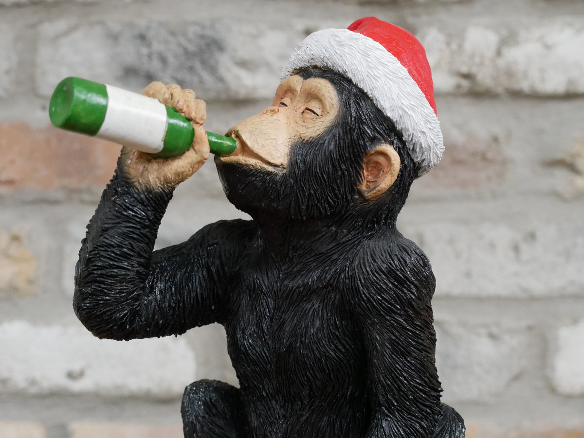 Drunken Monkey Christmas Ornament — view 3