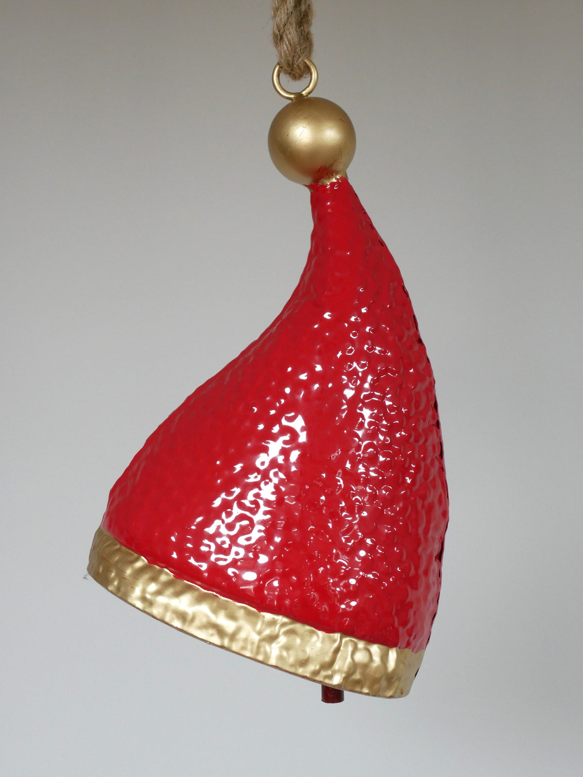 Red Santa Hat Bell Decoration — view 1