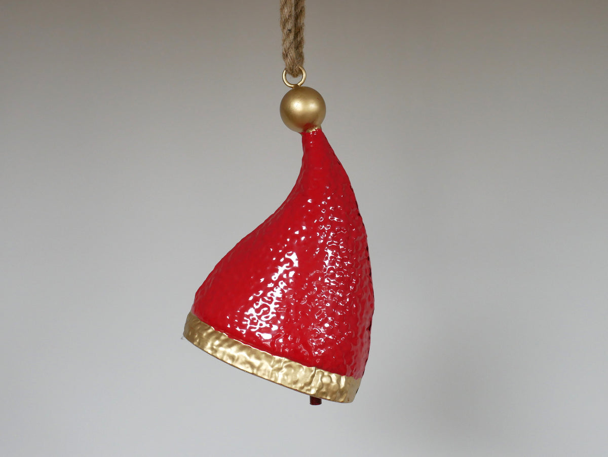 Red Santa Hat Bell Decoration — view 2