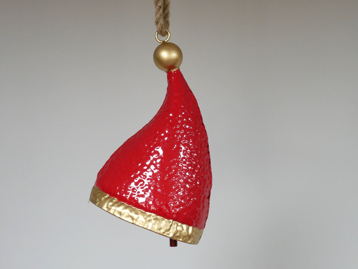 Red Santa Hat Bell Decoration — view 4