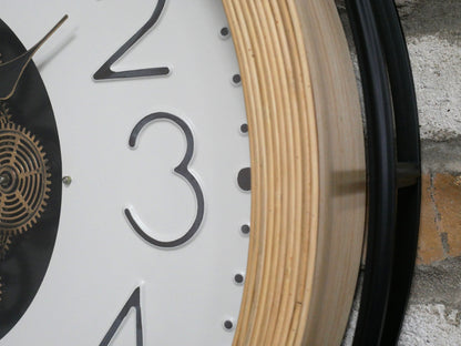 Ivory Dial Moving Cog Wall Clock – 87cm — view 3