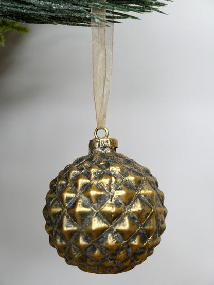 Gold Faceted Bauble — view 1