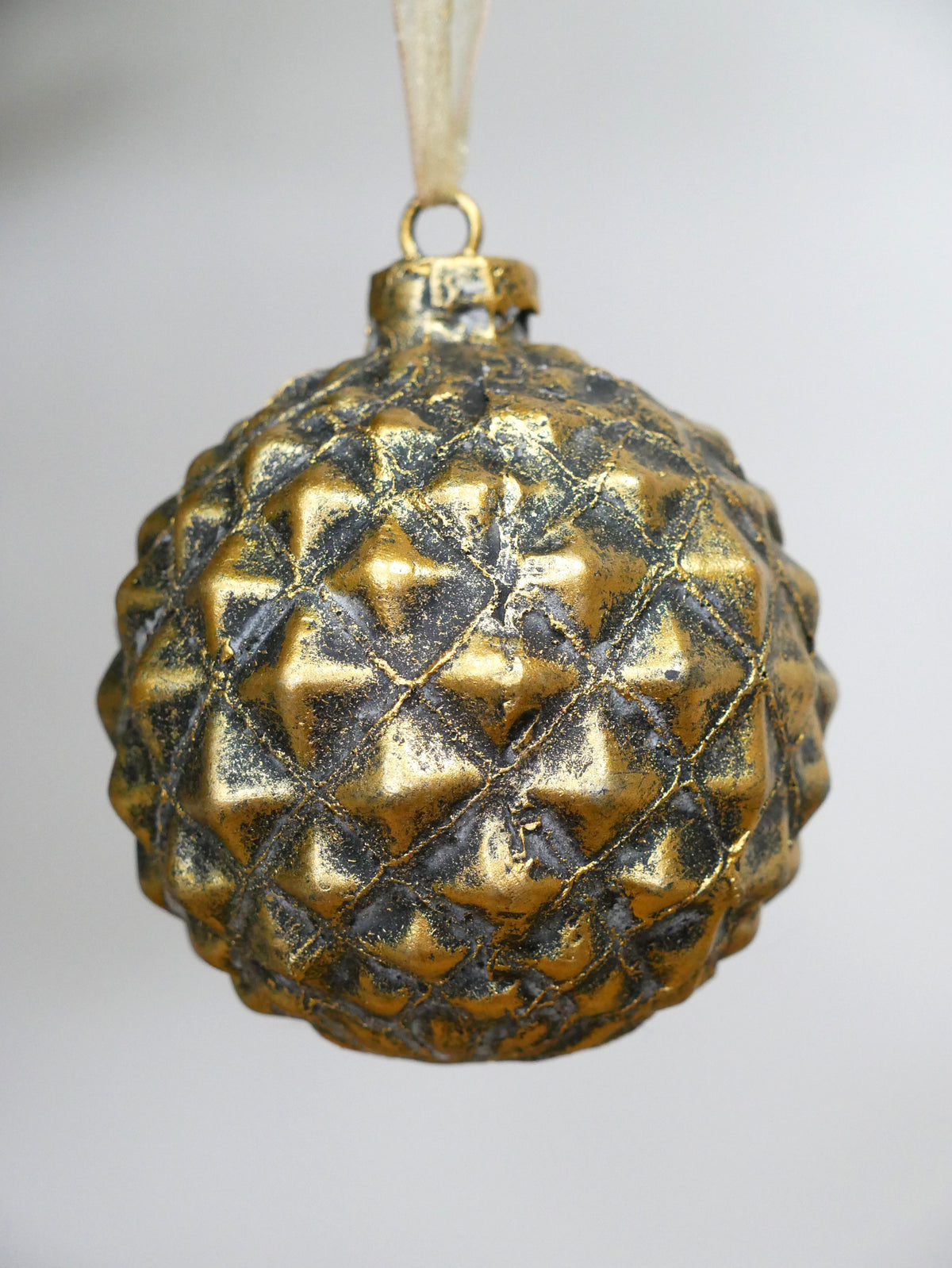 Gold Faceted Bauble — view 2