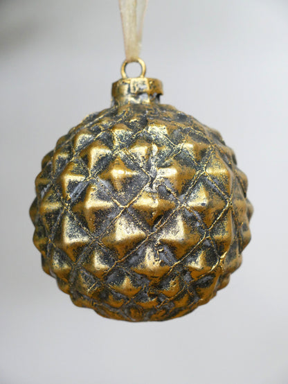 Gold Faceted Bauble — view 2