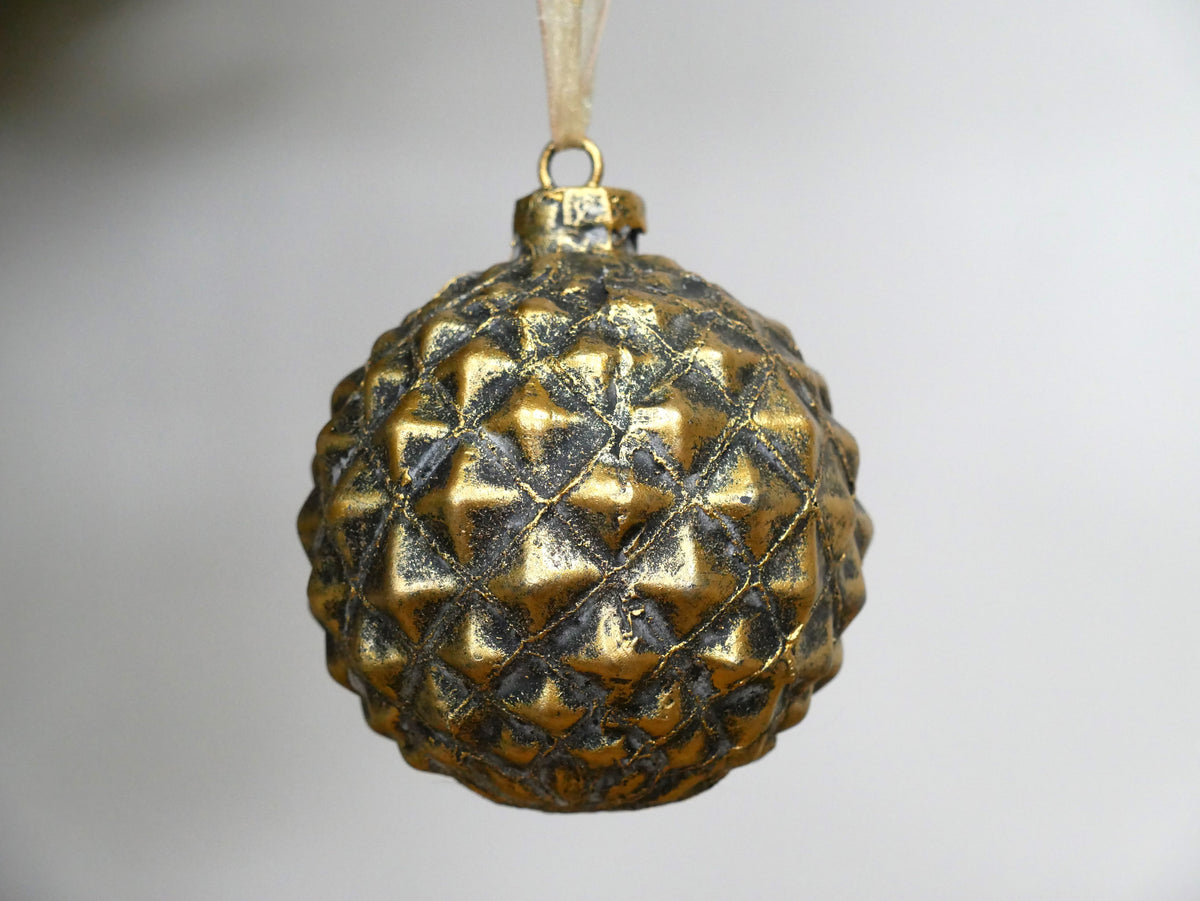 Gold Faceted Bauble — view 3
