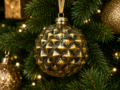Gold Faceted Bauble — view 4