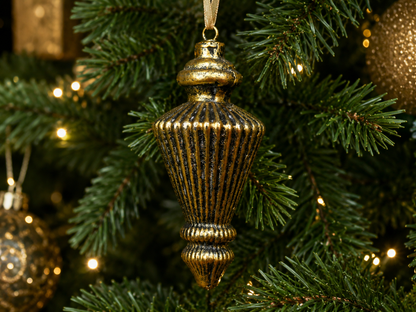 Antique Gold Finial Bauble — view 4