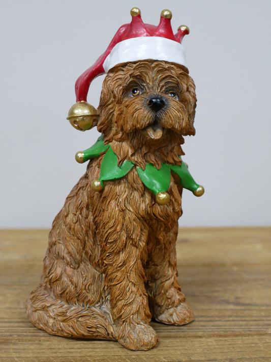 Festive Dog with Santa Hat — view 2