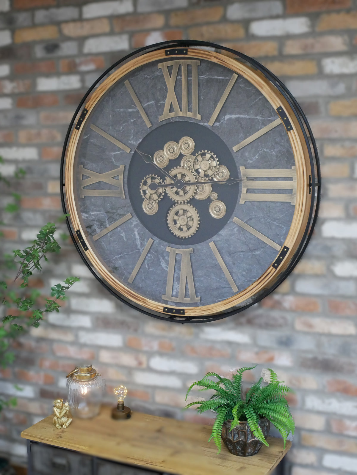 Foundry Grandeur Moving Cog Wall Clock – 112cm — view 1