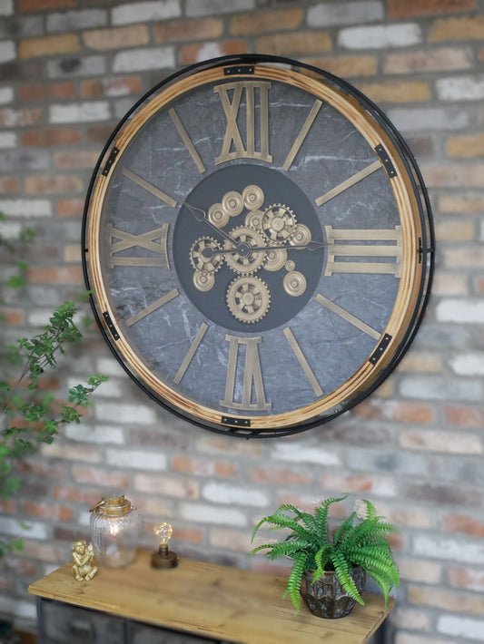 Foundry Grandeur Moving Cog Wall Clock – 112cm — view 1