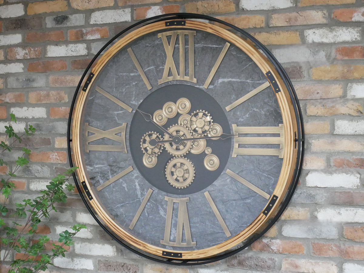 Foundry Grandeur Moving Cog Wall Clock – 112cm — view 2