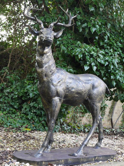 Standing Stag Statue – Looking Right — view 1