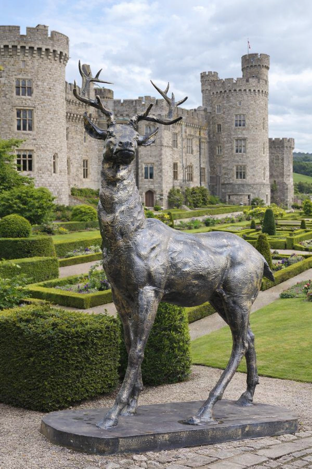 Standing Stag Statue – Looking Right — view 2