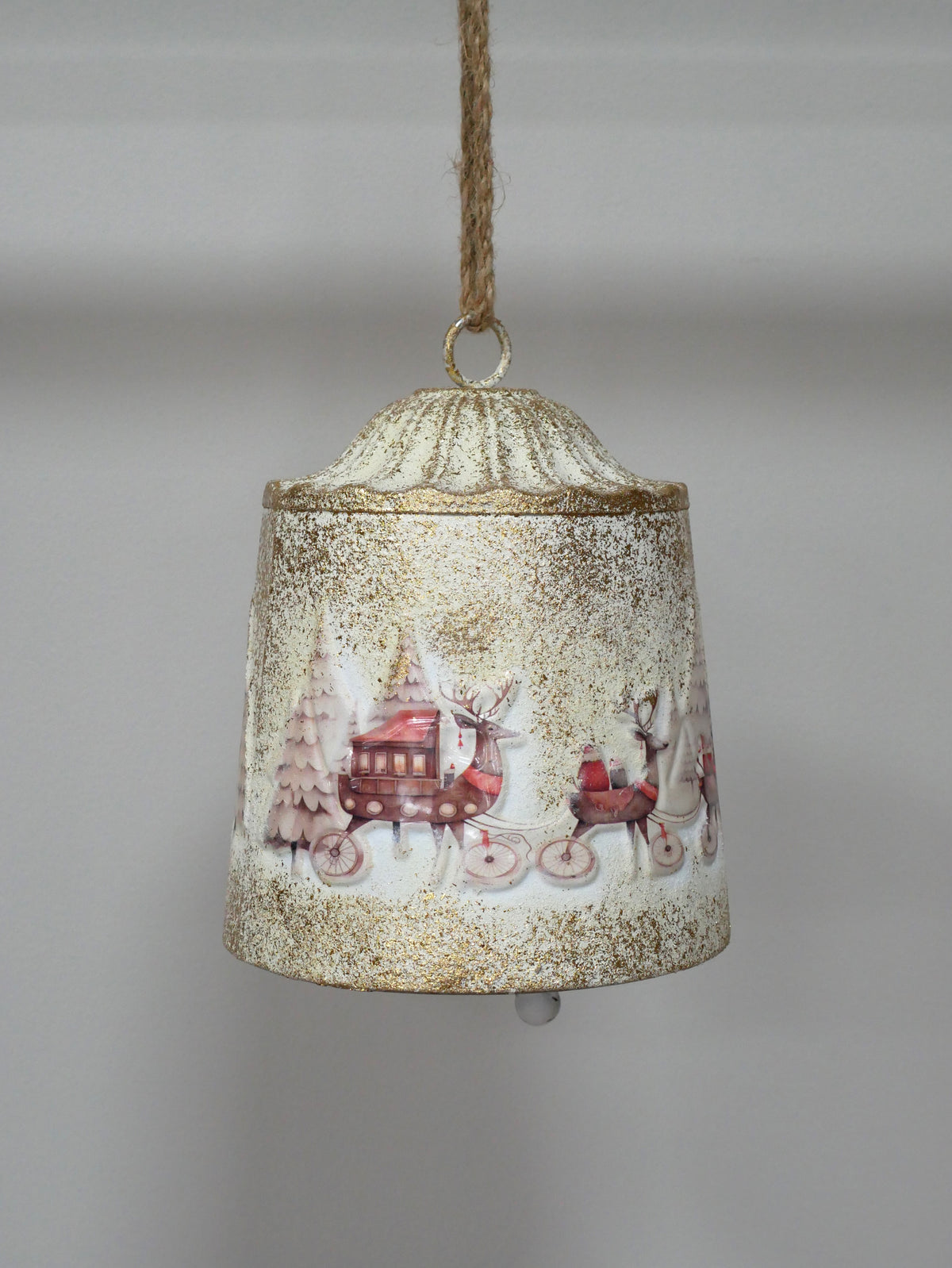 Santa Scene Bell Lantern – Large — view 3