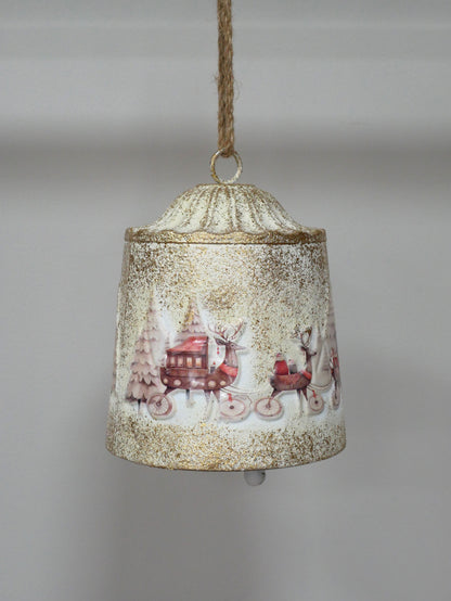 Santa Scene Bell Lantern – Large — view 3