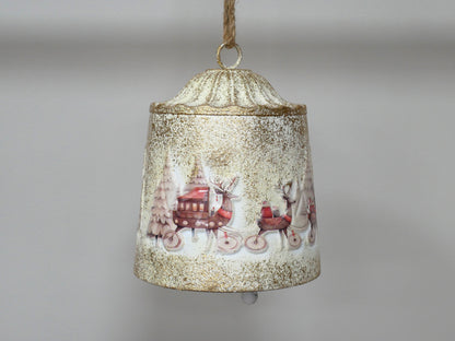 Santa Scene Bell Lantern – Large — view 4