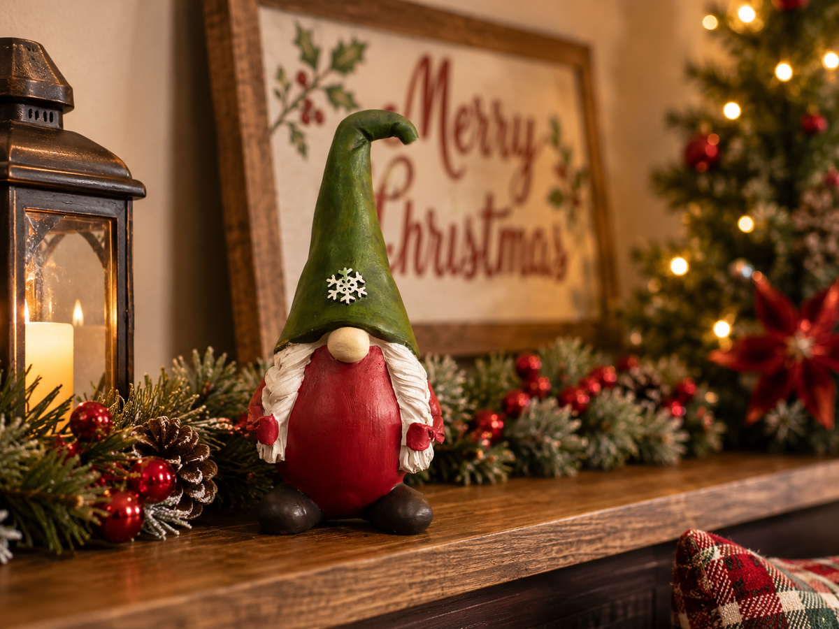 Festive Mantel Gnome — view 1