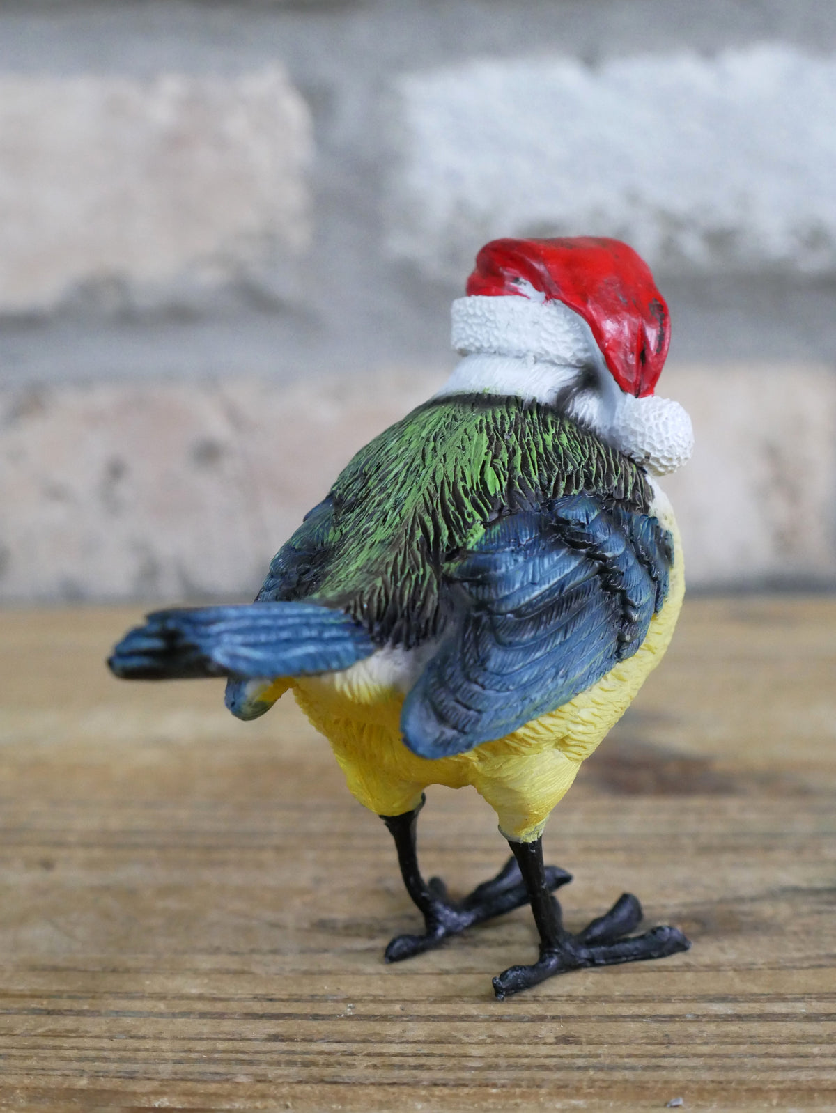 Winter Robin Ornament – Blue Hat — view 2